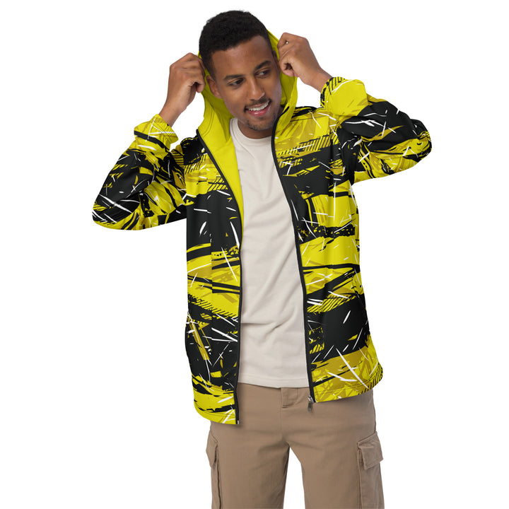 Men’s Windbreaker - Black-Yellow Control