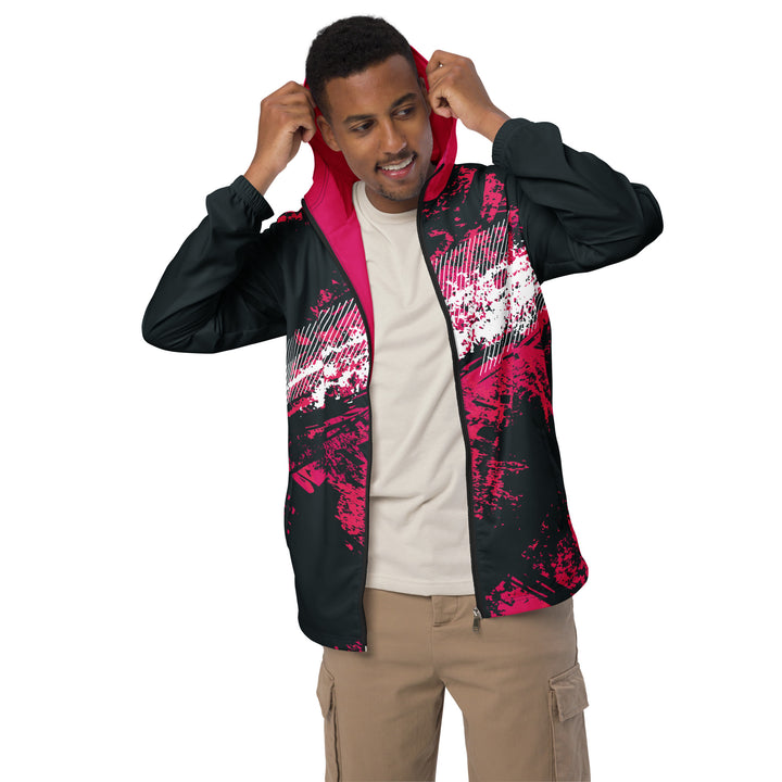 Men’s Windbreaker - Grey-Pink Select