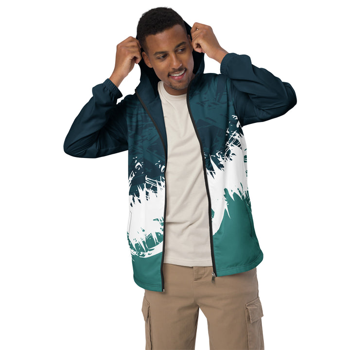 Men’s Windbreaker - Blue-Green Score