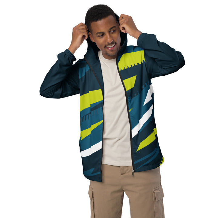 Men’s Windbreaker - Blue-Green Slow