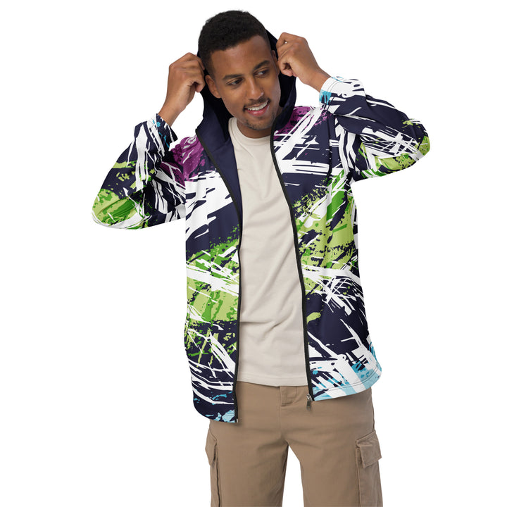 Men’s Windbreaker - Blue-Green Play