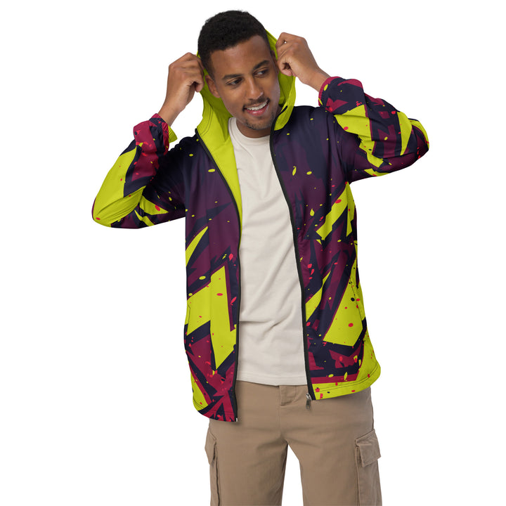 Men’s Windbreaker - Red-Yellow Player