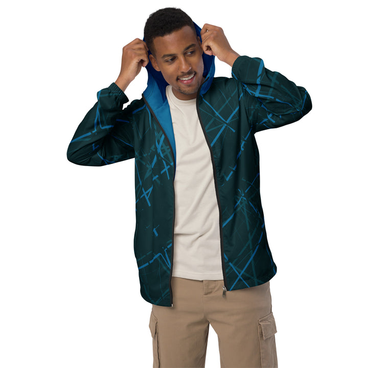 Men’s Windbreaker - Blue Net