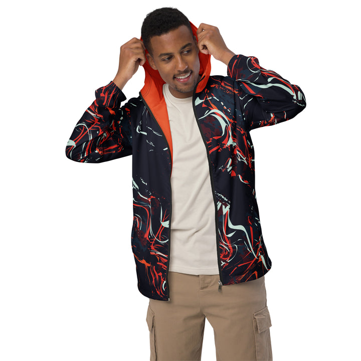 Men’s Windbreaker - Black-Orange Beast