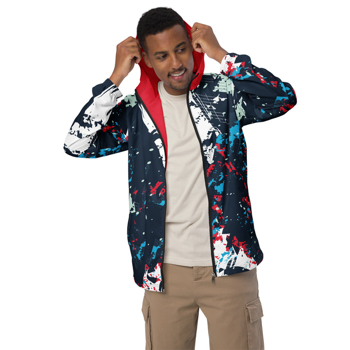 Men’s Windbreaker - Blue-Red Charge