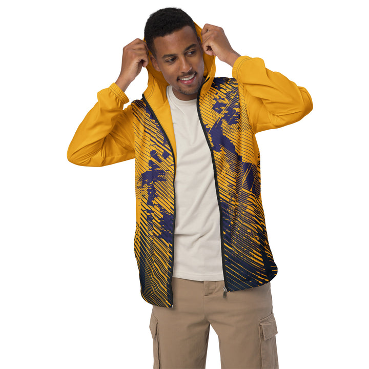 Men’s Windbreaker - Yellow-Purple Terrain