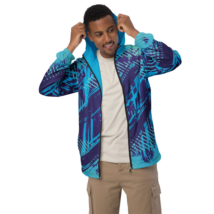 Men’s Windbreaker - Blue-Purple Pitch