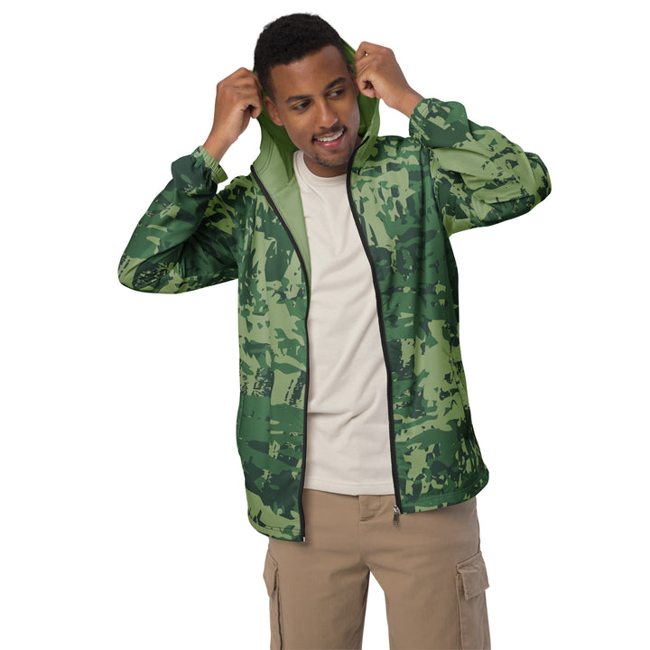 Men’s Windbreaker - Green Bushes