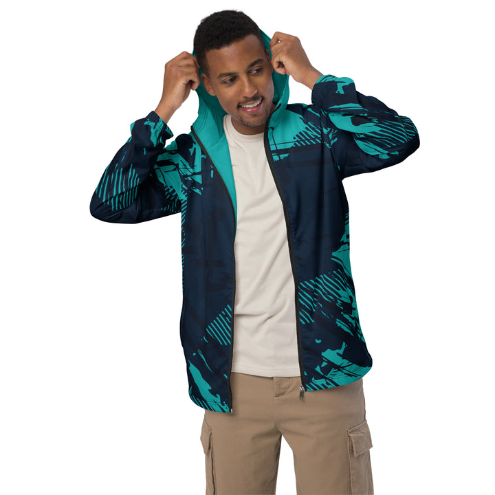 Men’s Windbreaker - Blue-Turquoise Track