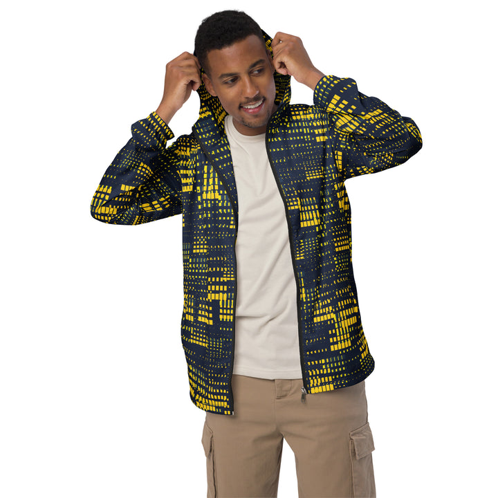 Men’s Windbreaker - Yellow-Blue Blast