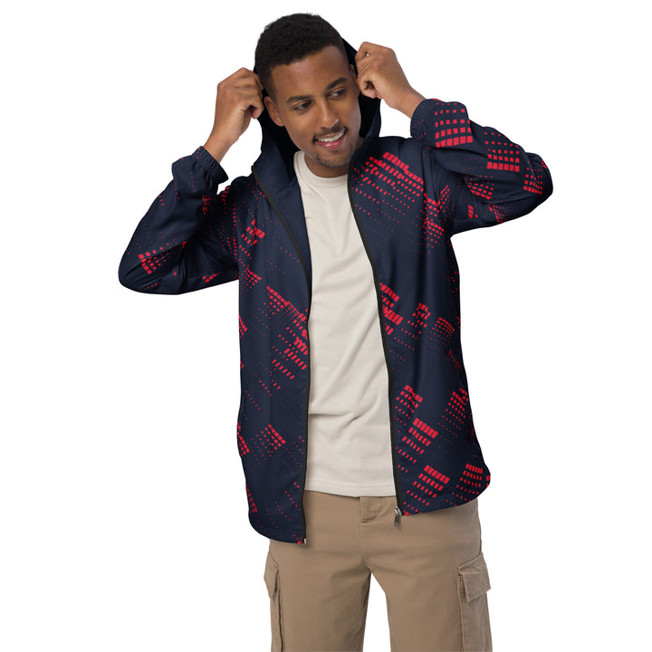 Men’s Windbreaker - Blue-Red Blast