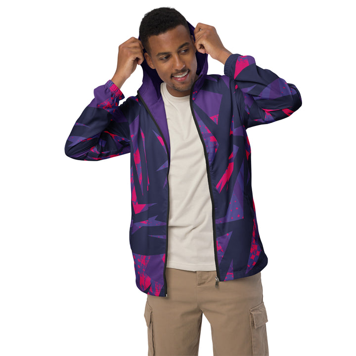 Men’s Windbreaker - Purple-Pink Flash