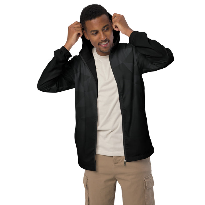 Men’s Windbreaker - Black-Grey Trinity