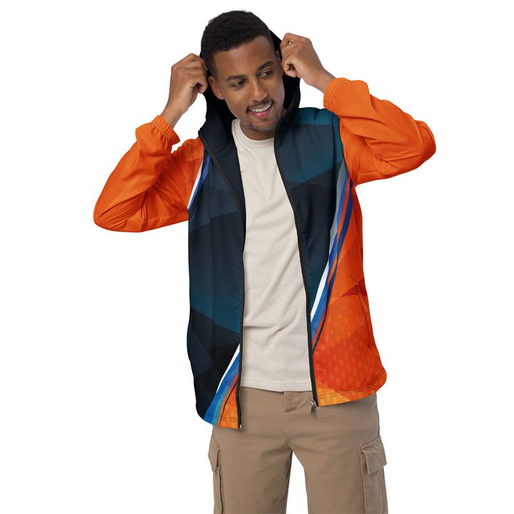 Men’s Windbreaker - Orange-Blue Champ