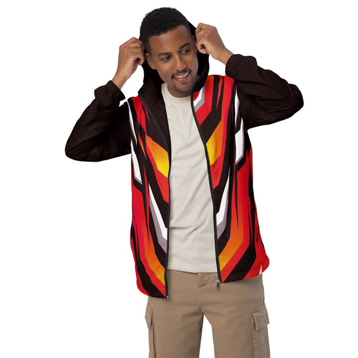 Men’s Windbreaker - Red-Brown Suit