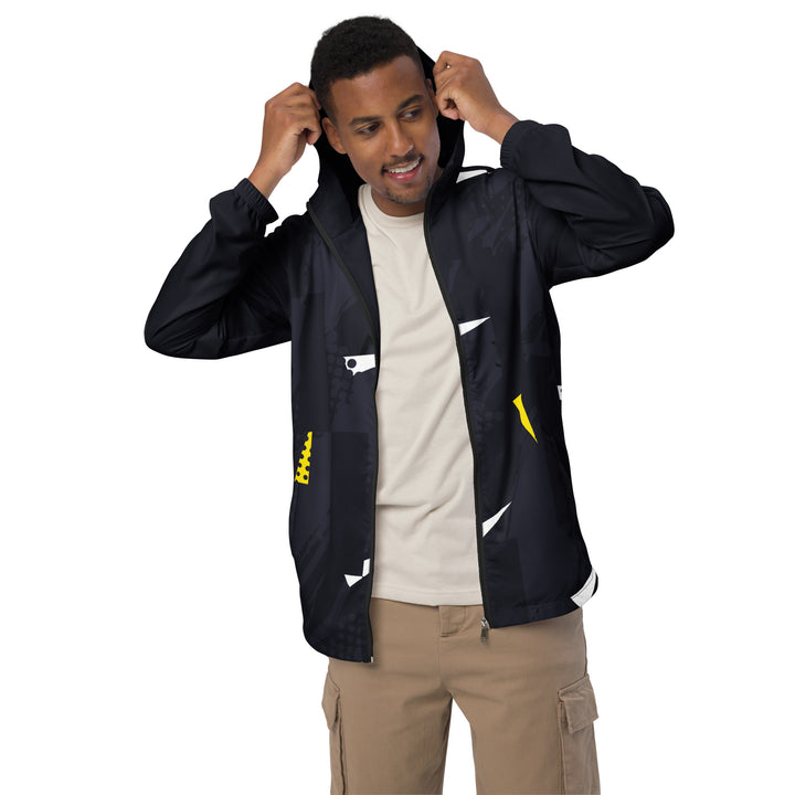 Men’s Windbreaker - Black-Yellow Hunt