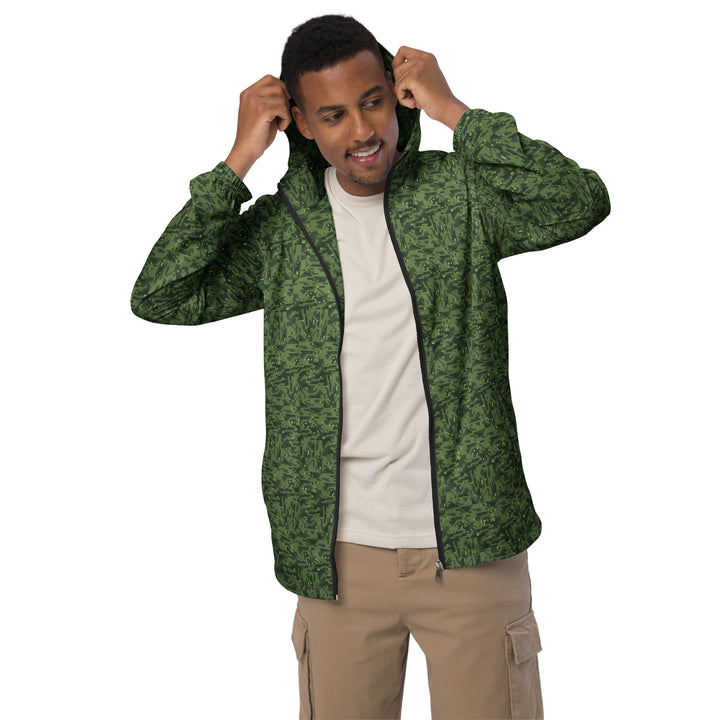 Men’s Windbreaker - Green Camouflage