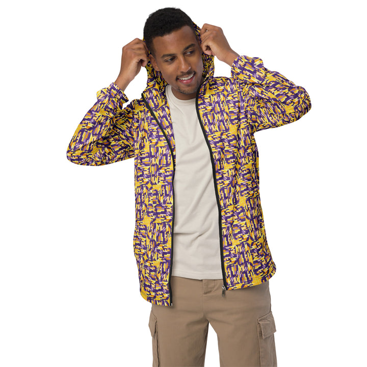 Men’s Windbreaker - Yellow-Purple Deception