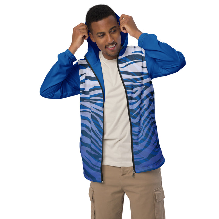 Men’s Windbreaker - Blue-White Safari