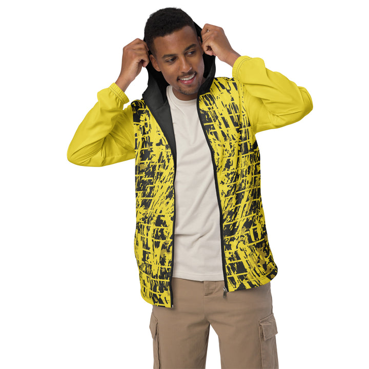 Men’s Windbreaker - Yellow-Black Trace