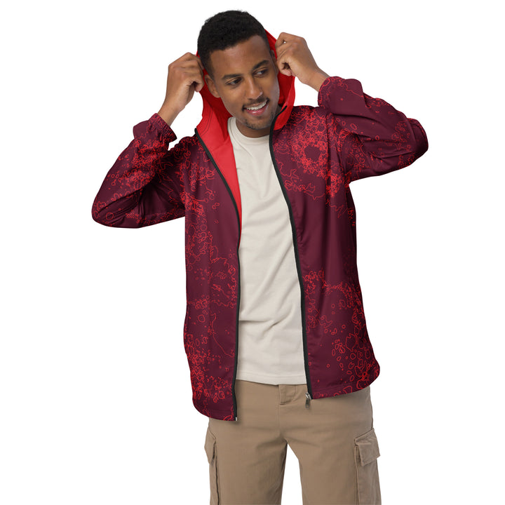 Men’s Windbreaker - Red Cell