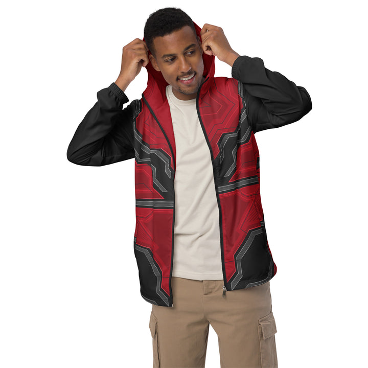 Men’s Windbreaker - Red-Black Forge