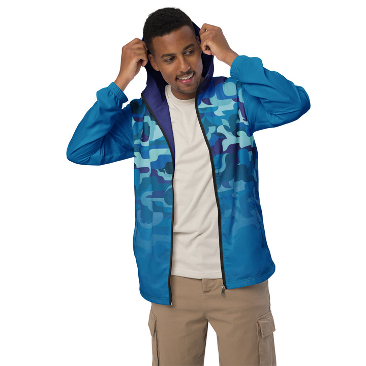 Men’s Windbreaker - Blue-Purple Aqua