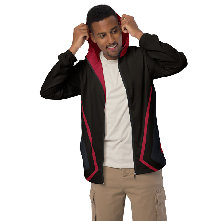 Men’s Windbreaker - Black-Red Hero