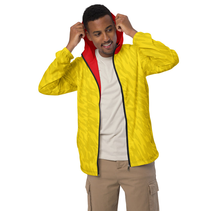 Men’s Windbreaker - Yellow-Red Astral