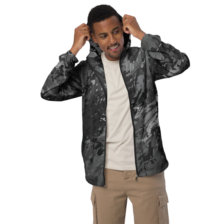 Men’s Windbreaker - Grey Splatter