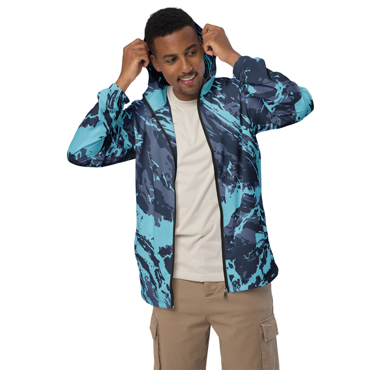 Men’s Windbreaker - Blue Splash