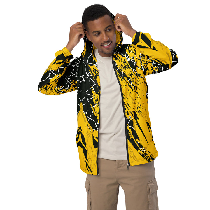 Men’s Windbreaker - Black-Yellow Work