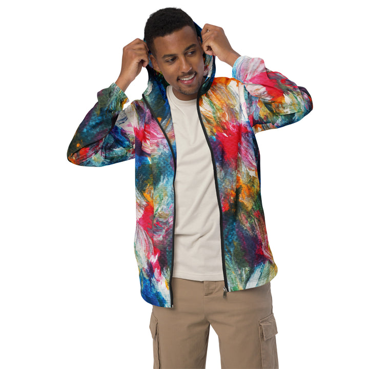 Men’s Windbreaker - Rainbow Explosion