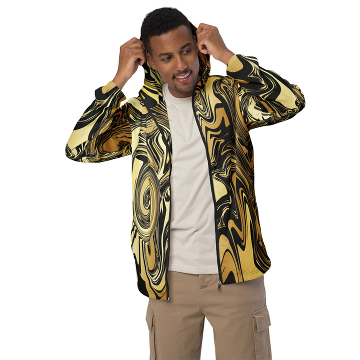 Men’s Windbreaker - Black-Yellow Blend