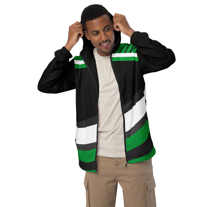 Men’s Windbreaker - Black-Green Blind