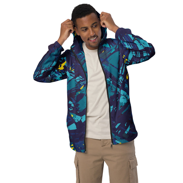 Men’s Windbreaker - Blue-Green Bush