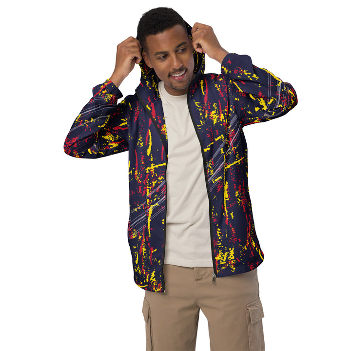 Men’s Windbreaker - Purple-Yellow Energy