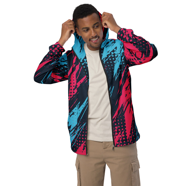 Men’s Windbreaker - Blue-Pink Future