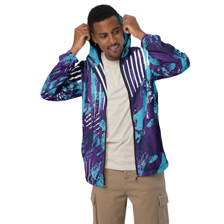 Men’s Windbreaker - Purple-Blue Track