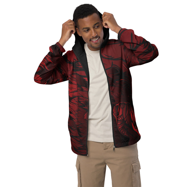 Men’s Windbreaker - Red-Black Dragon