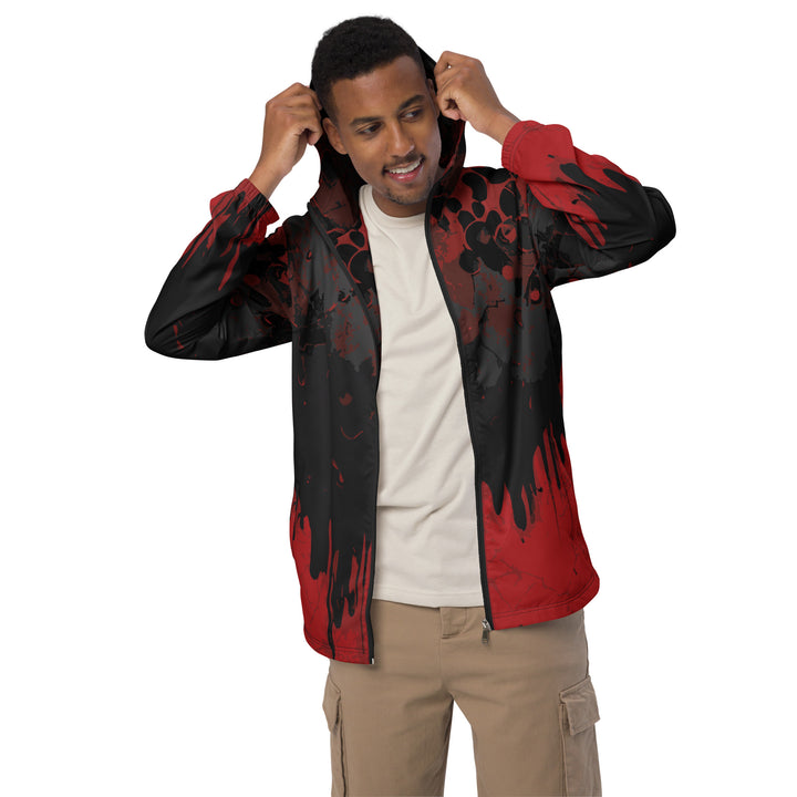 Men’s Windbreaker - Black-Red Fear