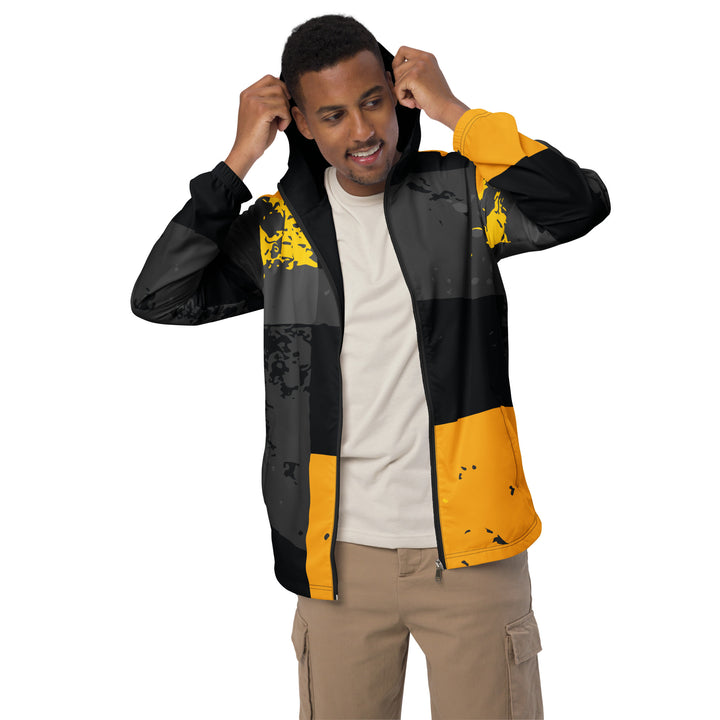 Men’s Windbreaker - Black-Yellow Frame