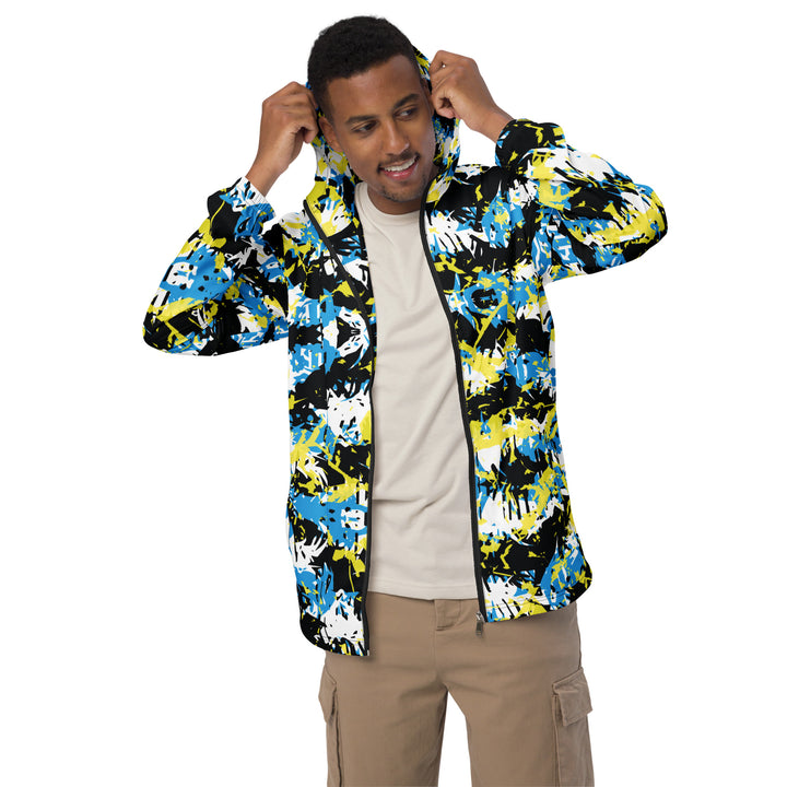 Men’s Windbreaker - Blue-Yellow Mix