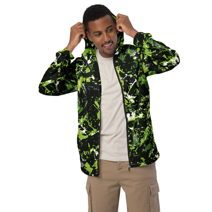 Men’s Windbreaker - Black-Green Forest