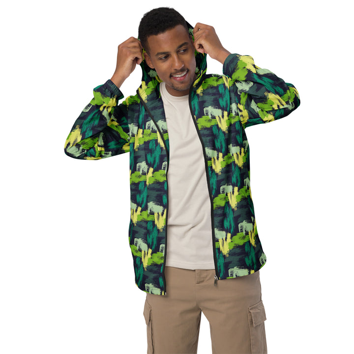 Men’s Windbreaker - Green-Black Unity