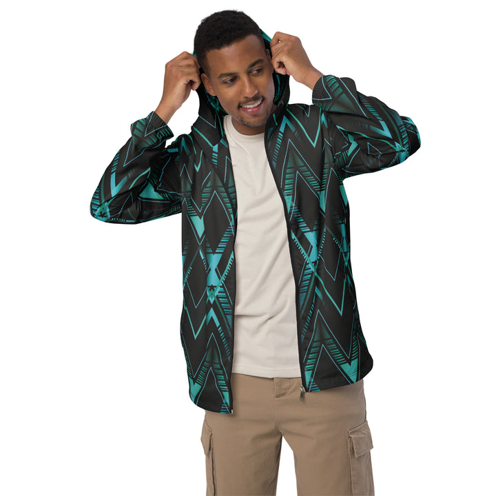 Men’s Windbreaker - Black-Turquoise Ultimate