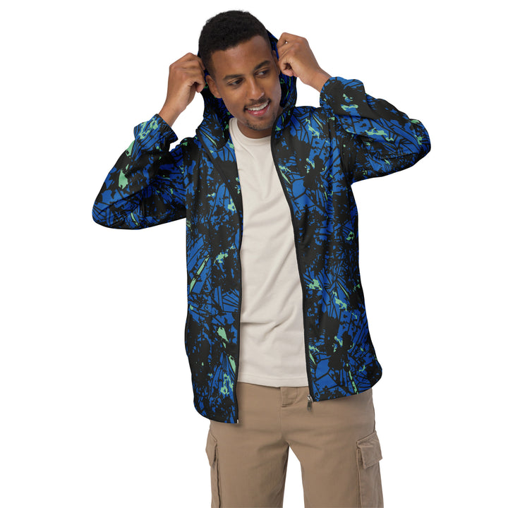 Men’s Windbreaker - Blue Crack