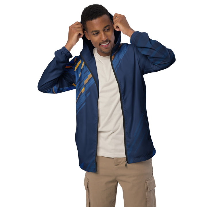 Men’s Windbreaker - Blue-Yellow Victory