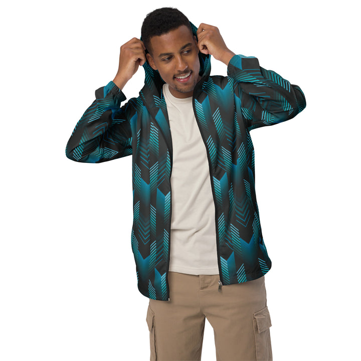 Men’s Windbreaker - Black-Green Modern