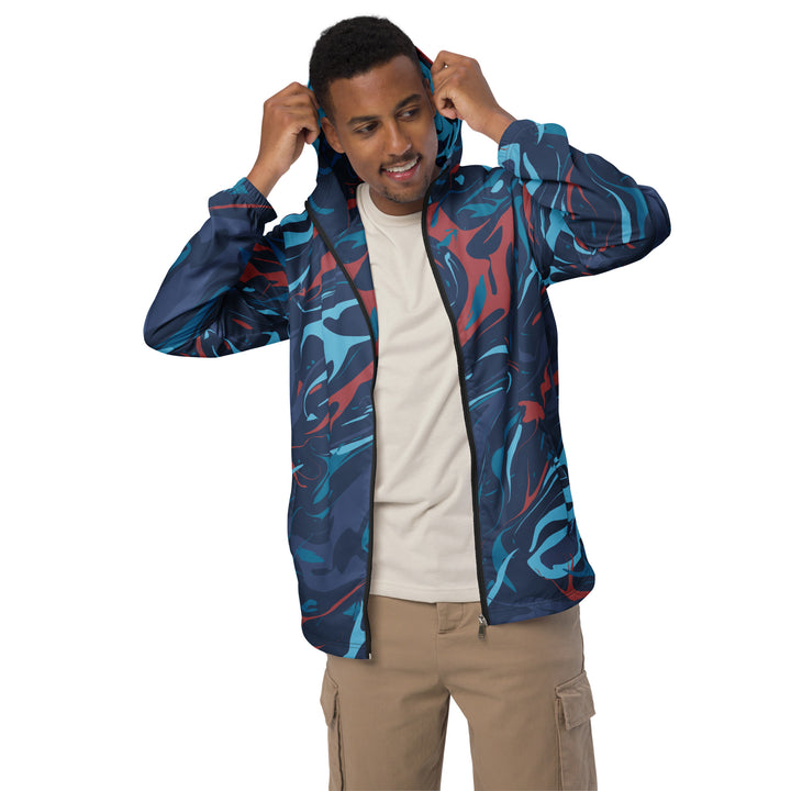 Men’s Windbreaker - Blue-Brown Soul